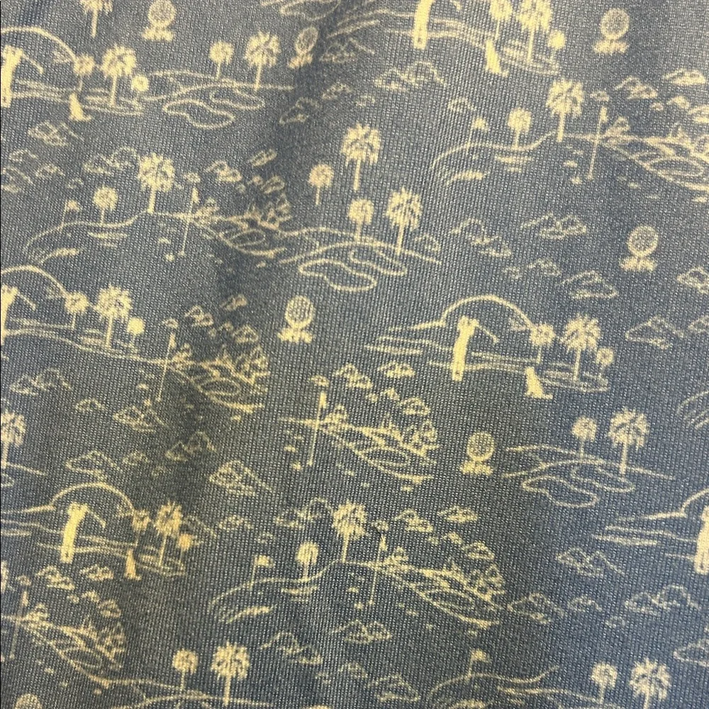 J. Crew Blue Golf Design Patterned Polo Shirt - Size Small